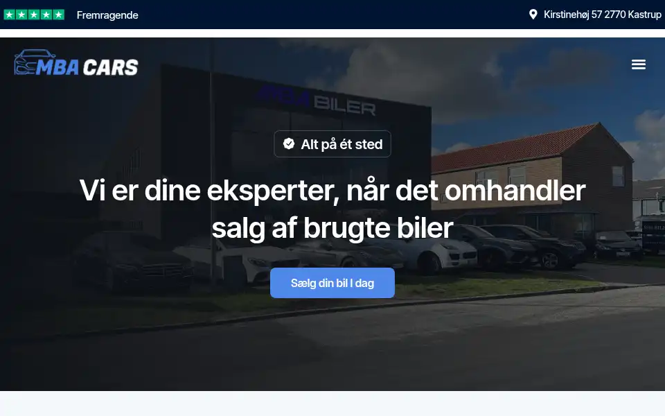 Screenshot of mbabiler.dk