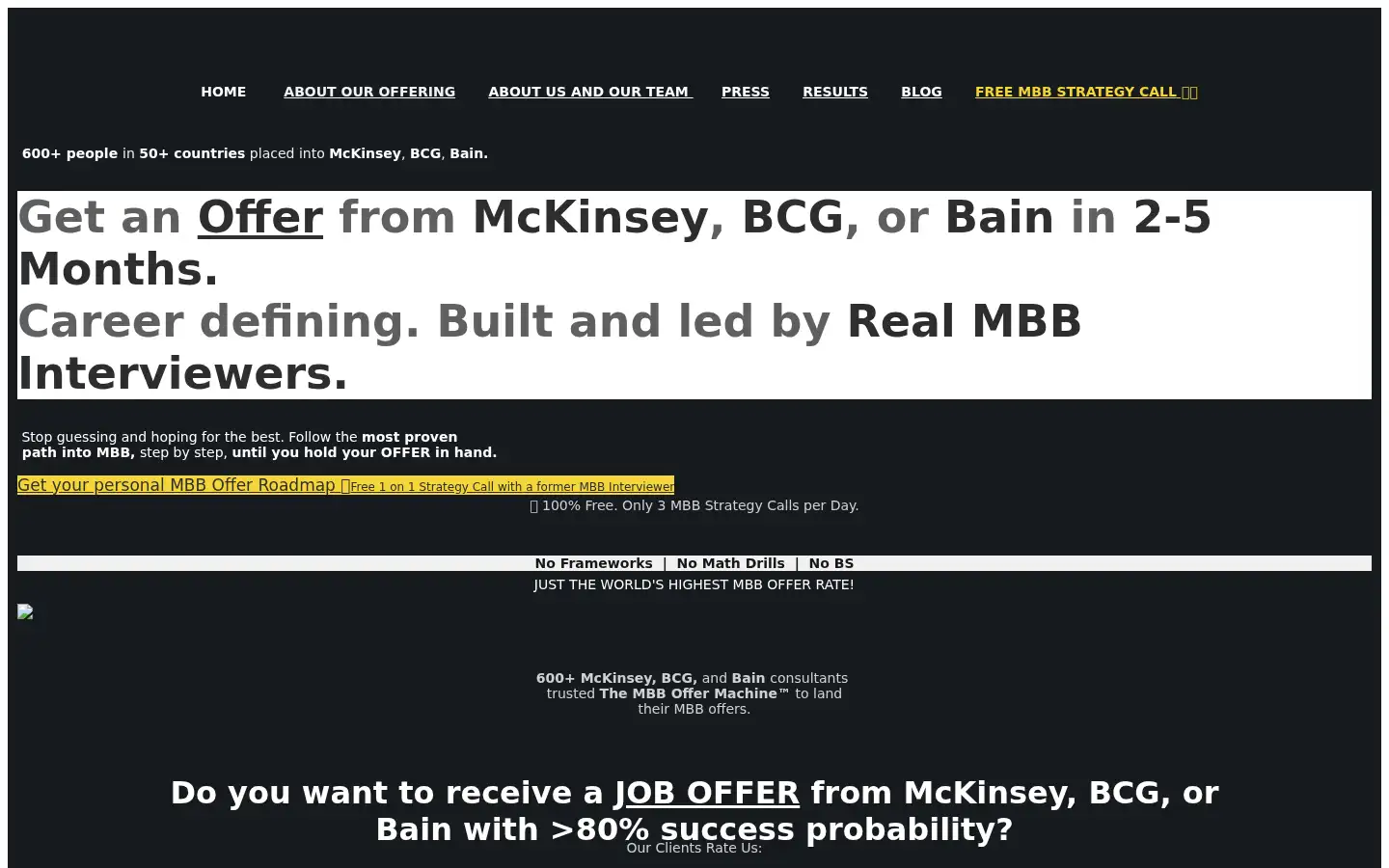 Screenshot of mbb-offer-machine.com
