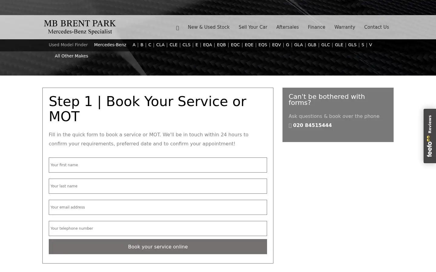 Screenshot of mbbrentpark.co.uk