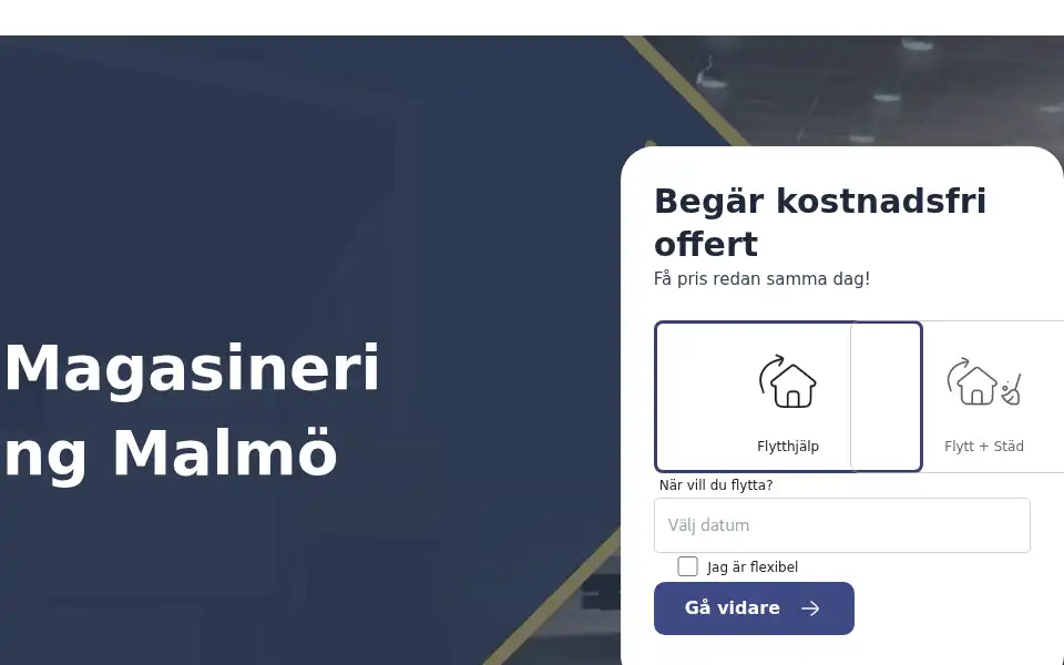 Screenshot of mbflytt.se