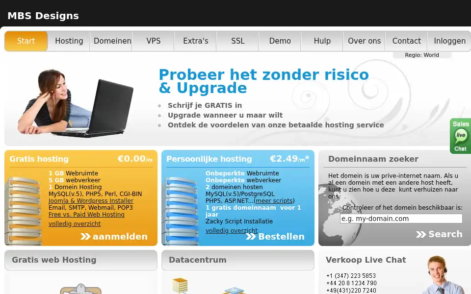 Screenshot of mbs-designs.eu