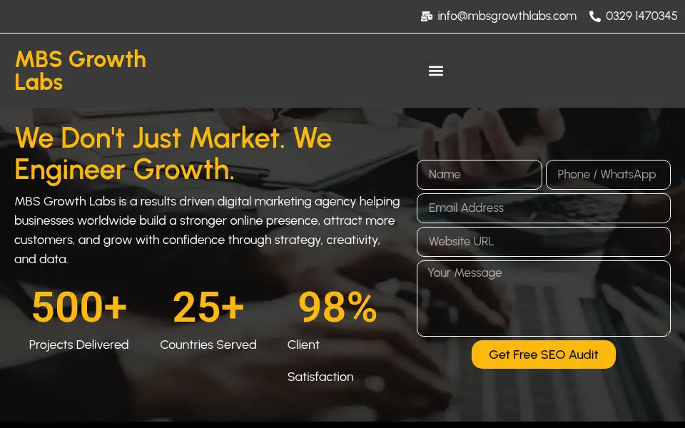 Screenshot of mbsgrowthlabs.com