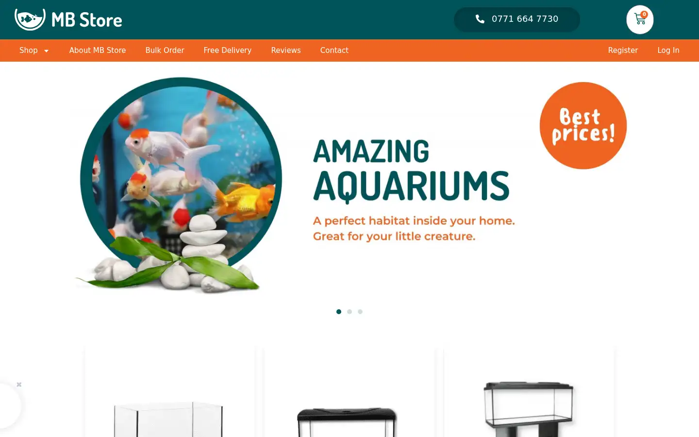 Screenshot of mbstore.uk
