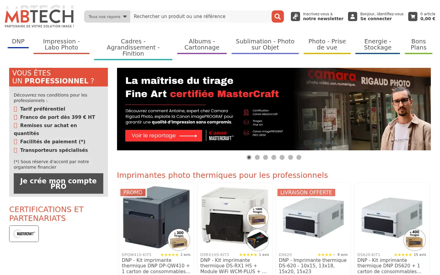 Screenshot of mbtech.fr