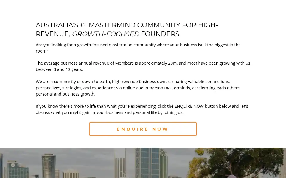 Screenshot of mbusinessclub.org