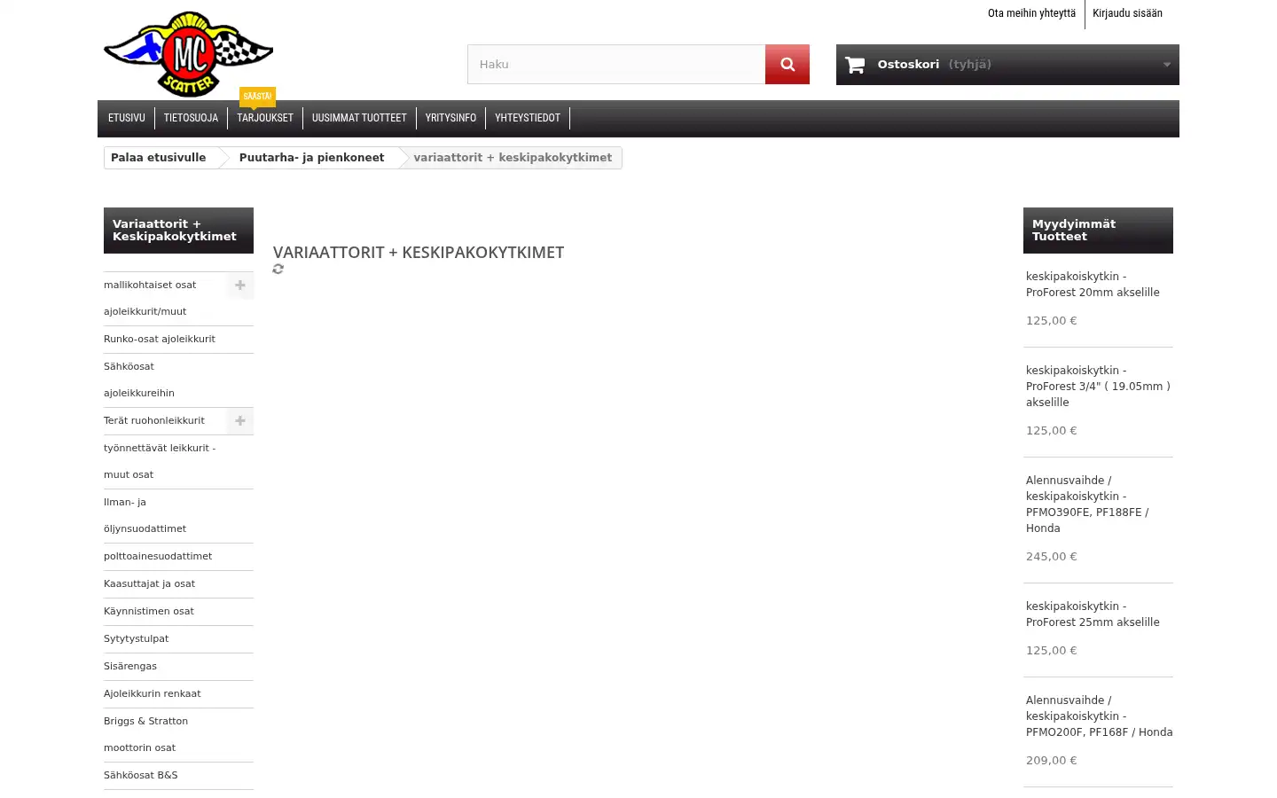 Screenshot of mc-scatter.com