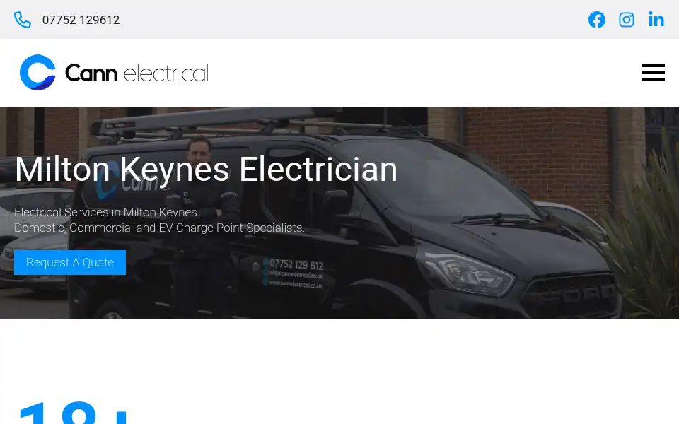 Screenshot of mcannelectricalservices.co.uk