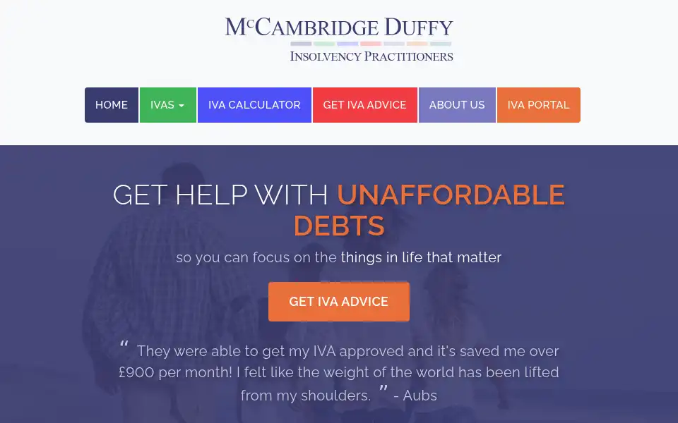 Screenshot of mccambridgeduffy.co.uk