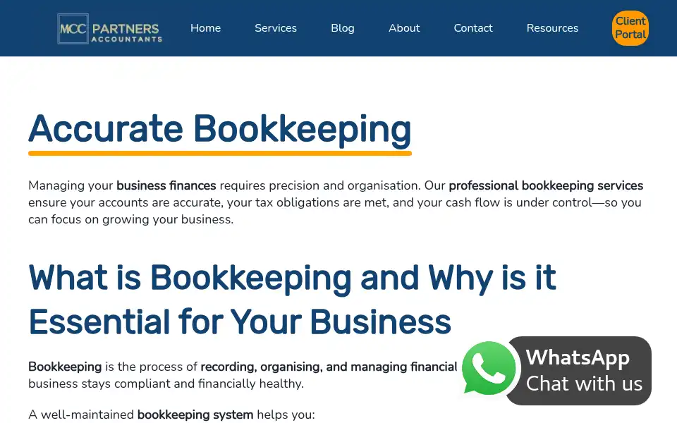 Screenshot of mccpartners.co.uk