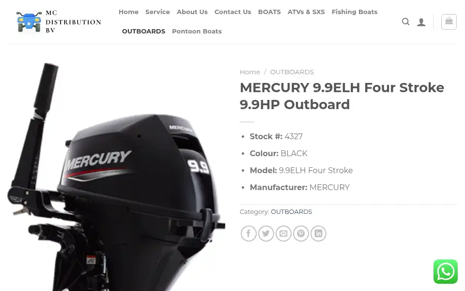 Screenshot of mcdistributionbv.com