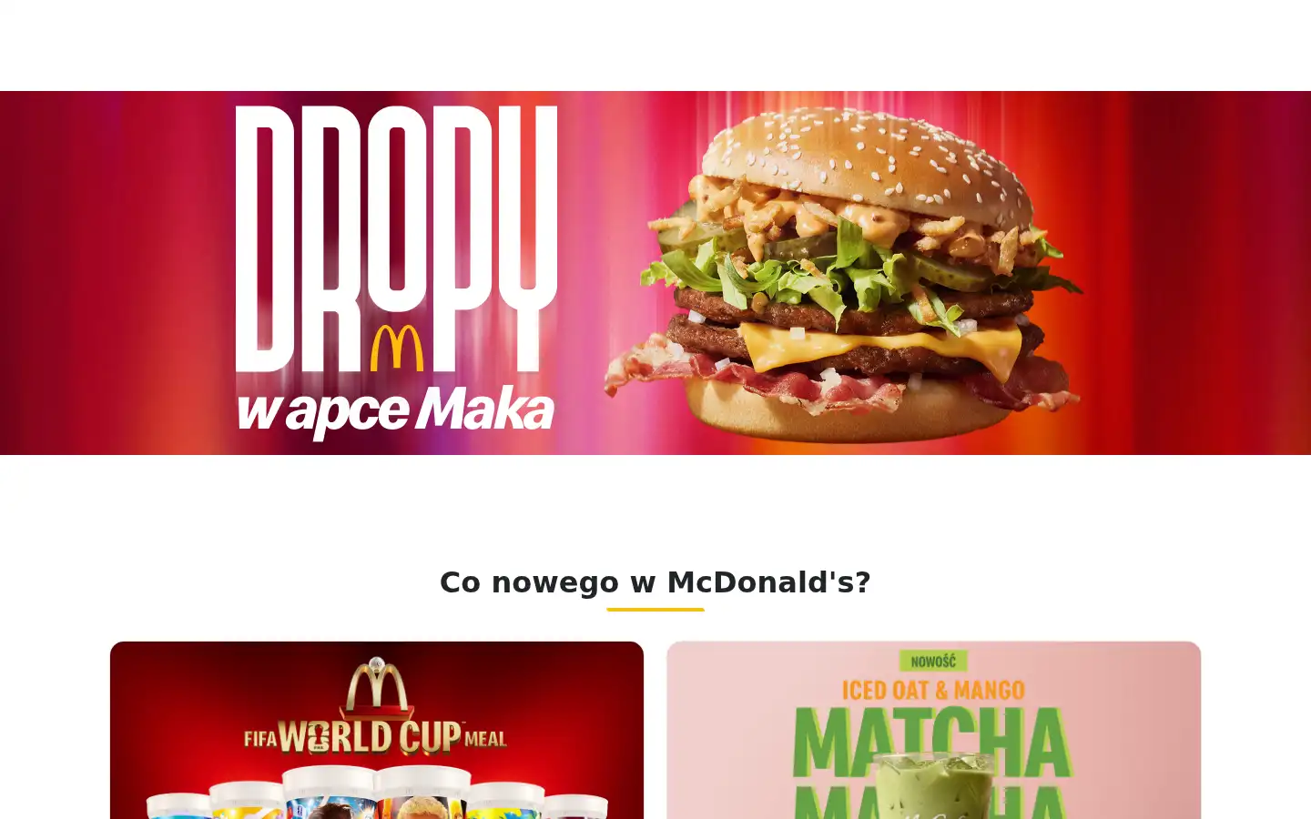 Screenshot of mcdonalds.pl