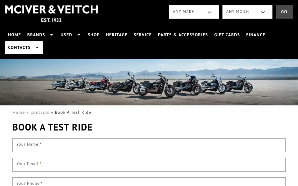 Screenshot of mciverandveitch.co.nz