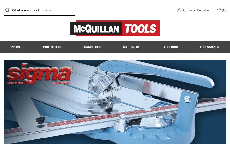 Screenshot of mcquillantools.ie