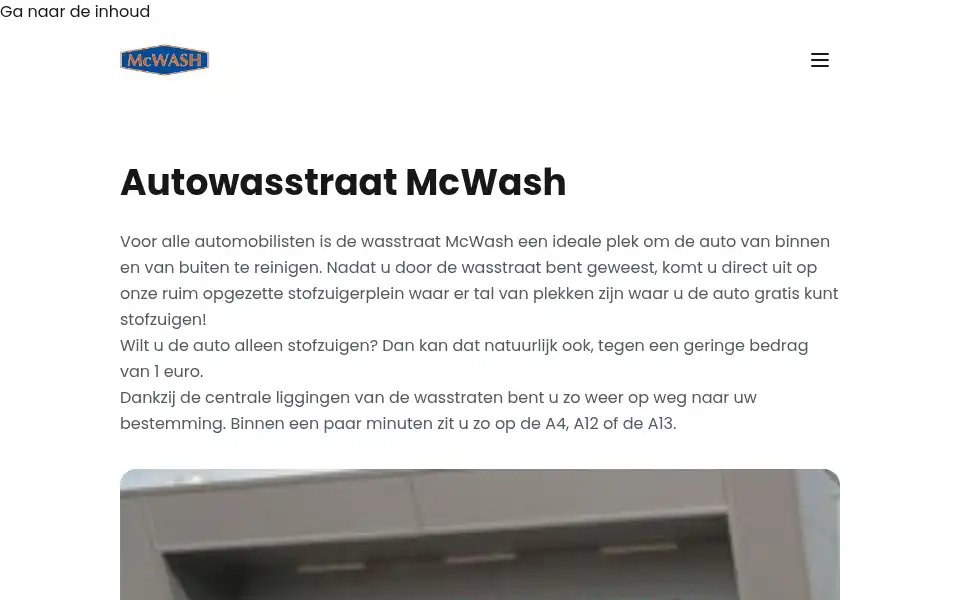 Screenshot of mcwash.nl