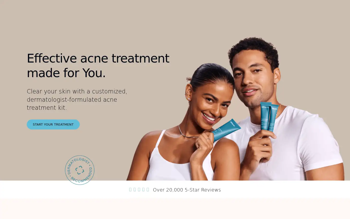 Screenshot of mdacne.com