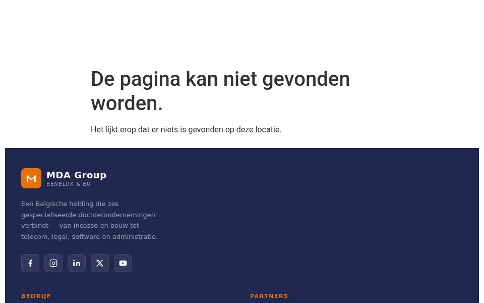 Screenshot of mdagroup.eu