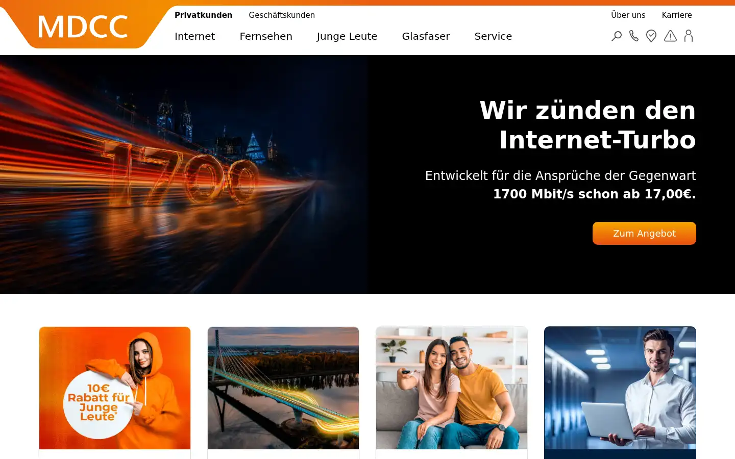 Screenshot of mdcc.de