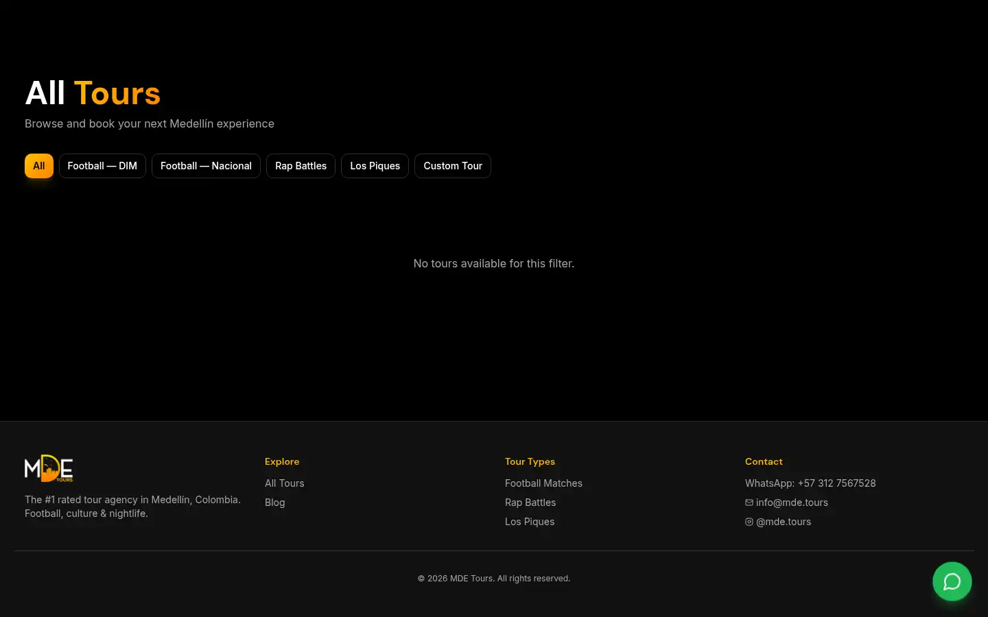 Screenshot of mde.tours