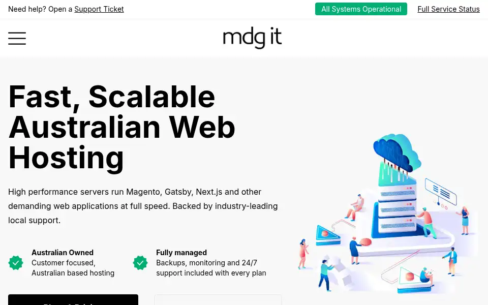 Screenshot of mdg-it.com.au