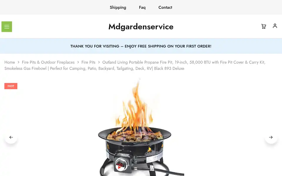 Screenshot of mdgardenservice.co.uk