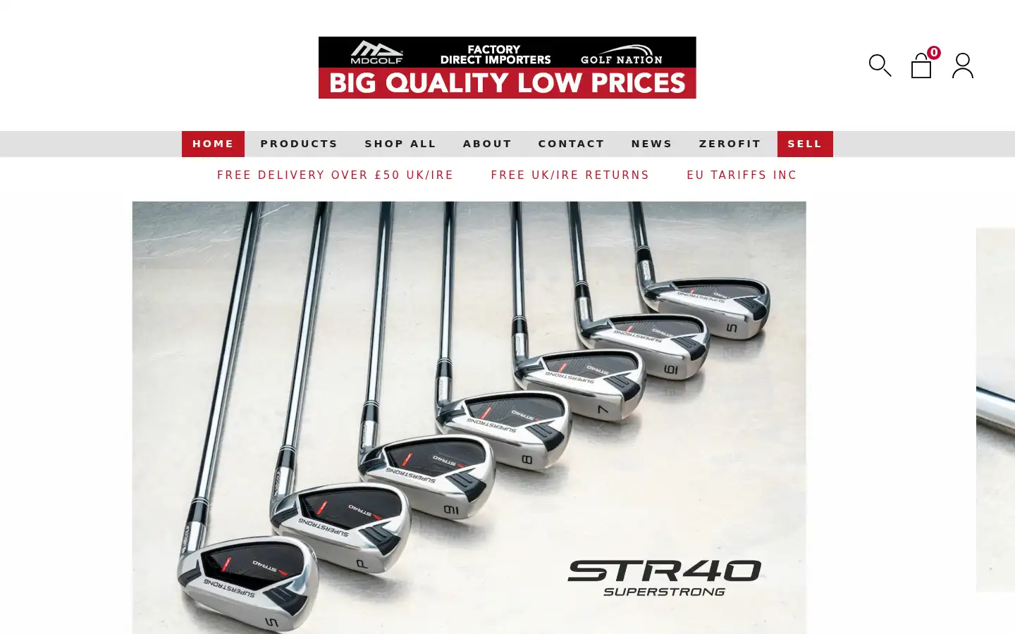 Screenshot of mdgolf.co.uk