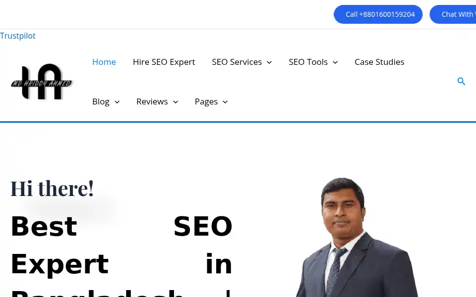 Screenshot of mdhridoyahmed.com