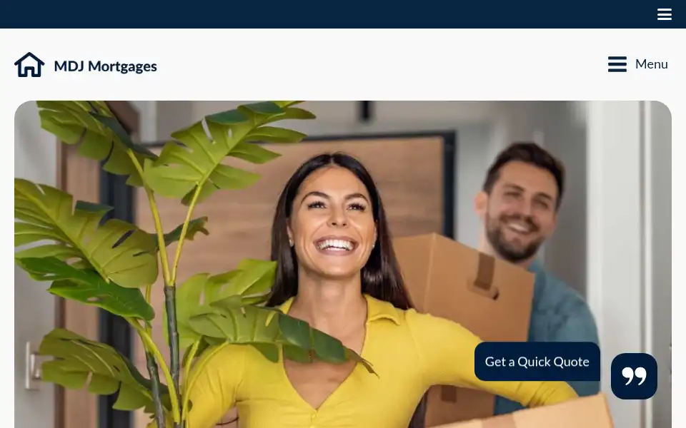 Screenshot of mdjmortgages.com