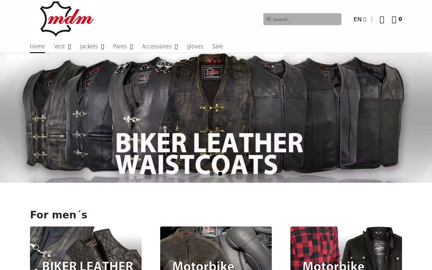 Screenshot of mdmleder.de