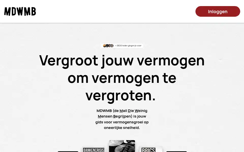 Screenshot of mdwmb.nl