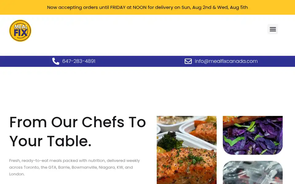 Screenshot of mealfixcanada.com