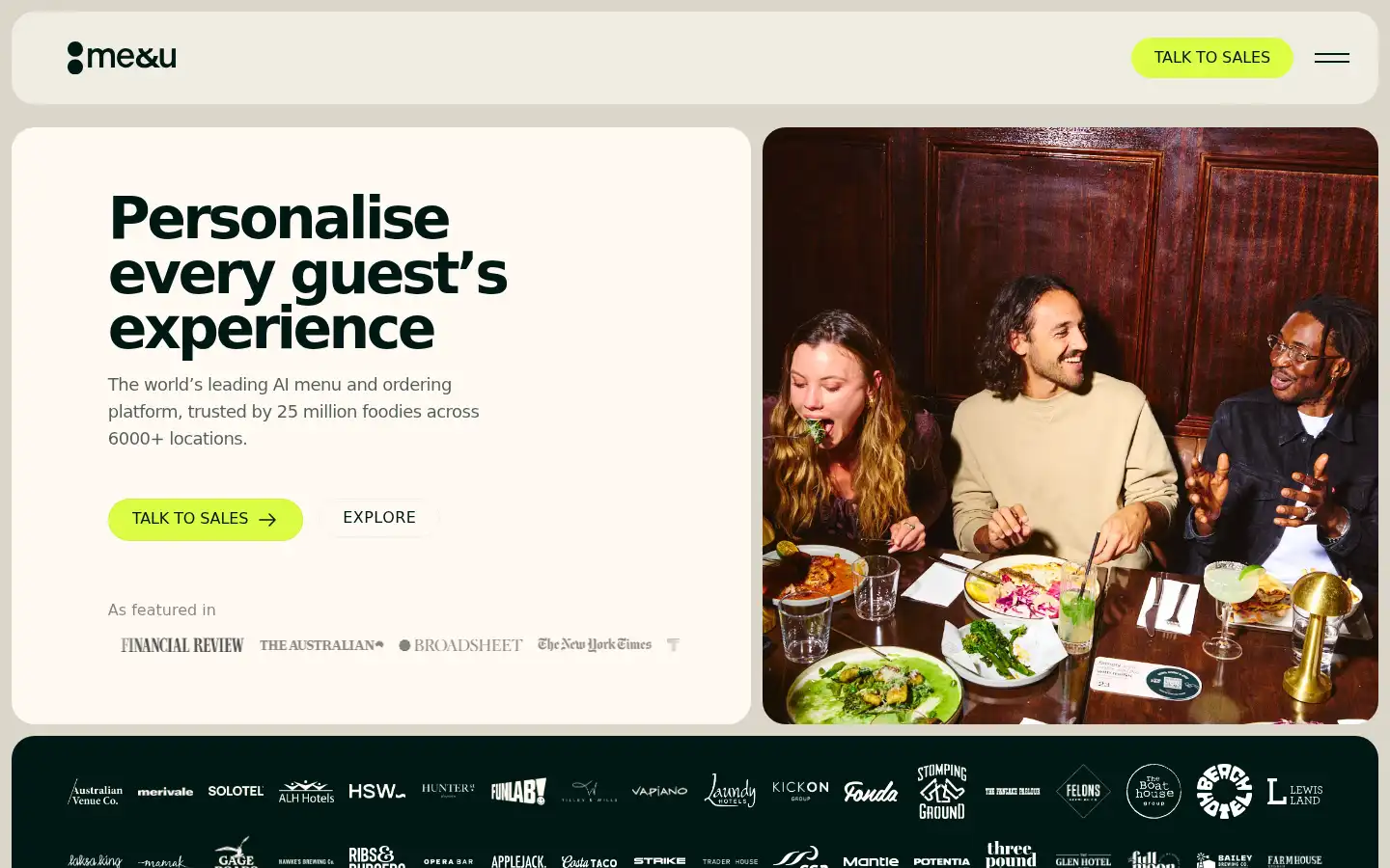Screenshot of meandu.com