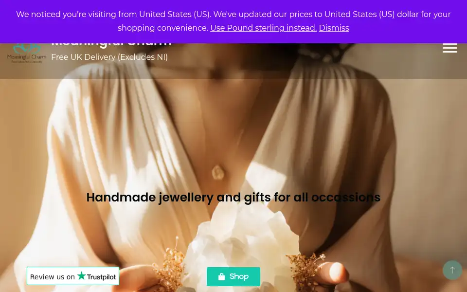 Screenshot of meaningfulcharm.co.uk