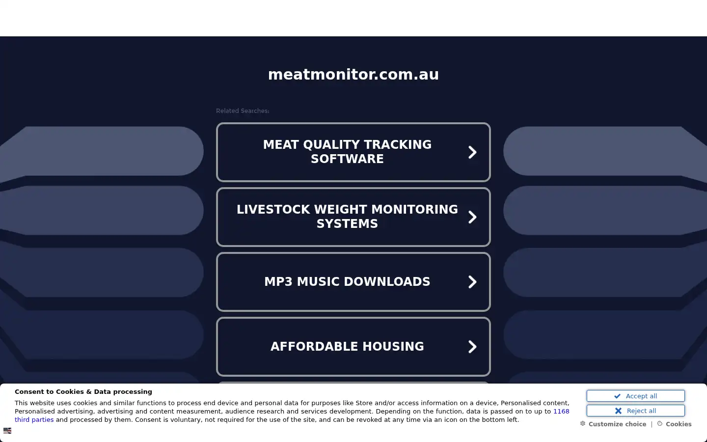 Screenshot of meatmonitor.com.au