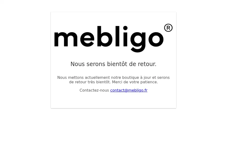Screenshot of mebligo.fr