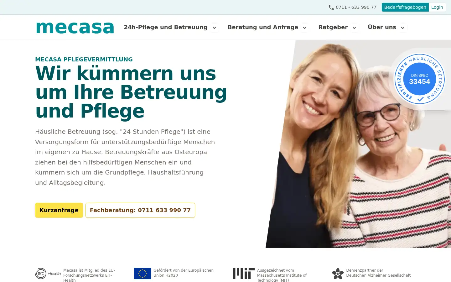 Screenshot of mecasa.de