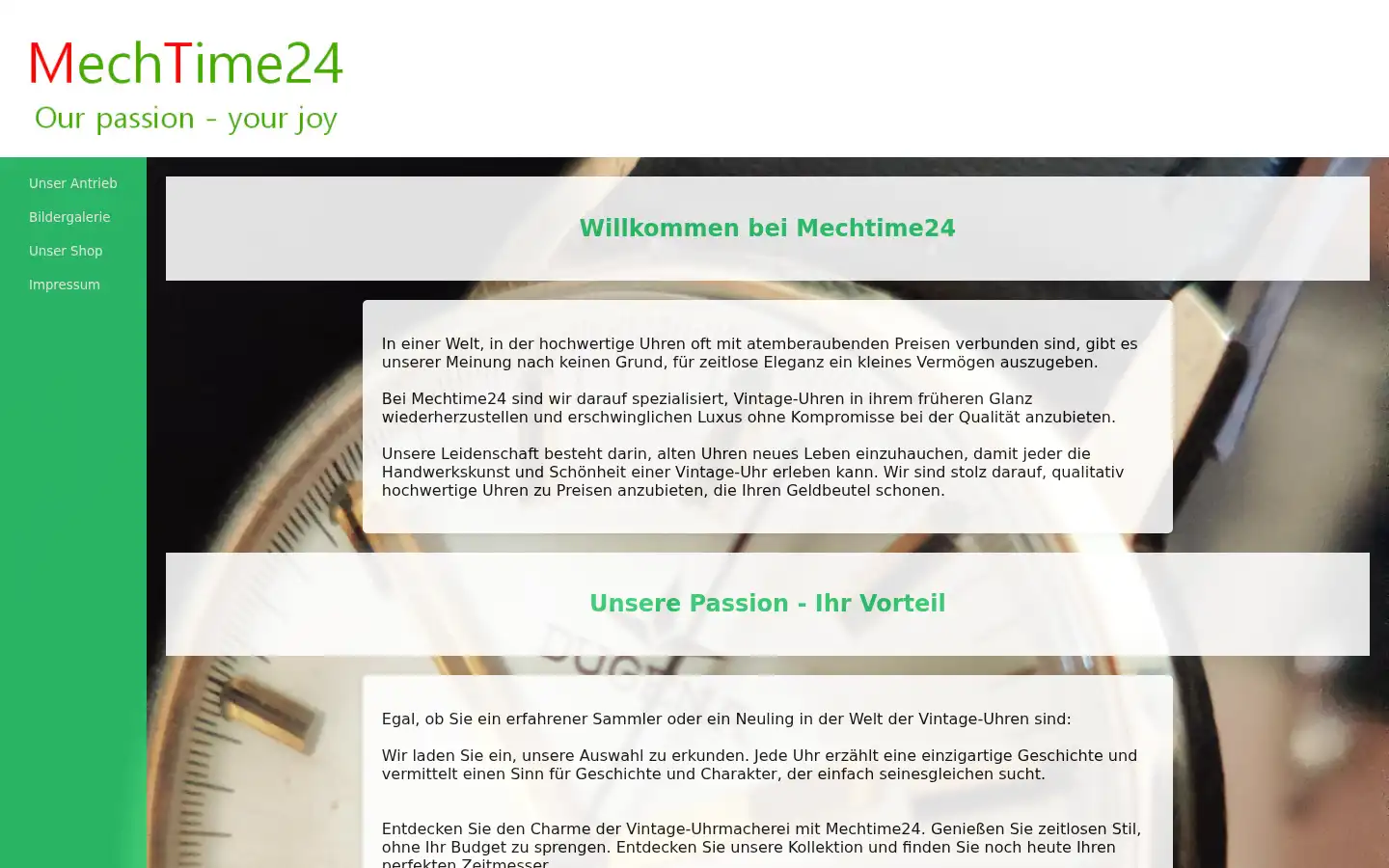 Screenshot of mechtime24.de