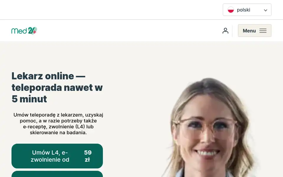 Screenshot of med-24.com.pl