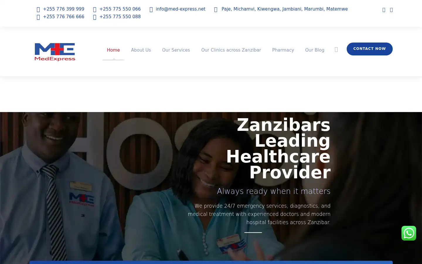 Screenshot of med-express.net