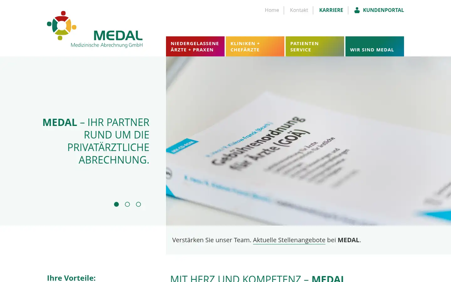 Screenshot of medal-gmbh.de