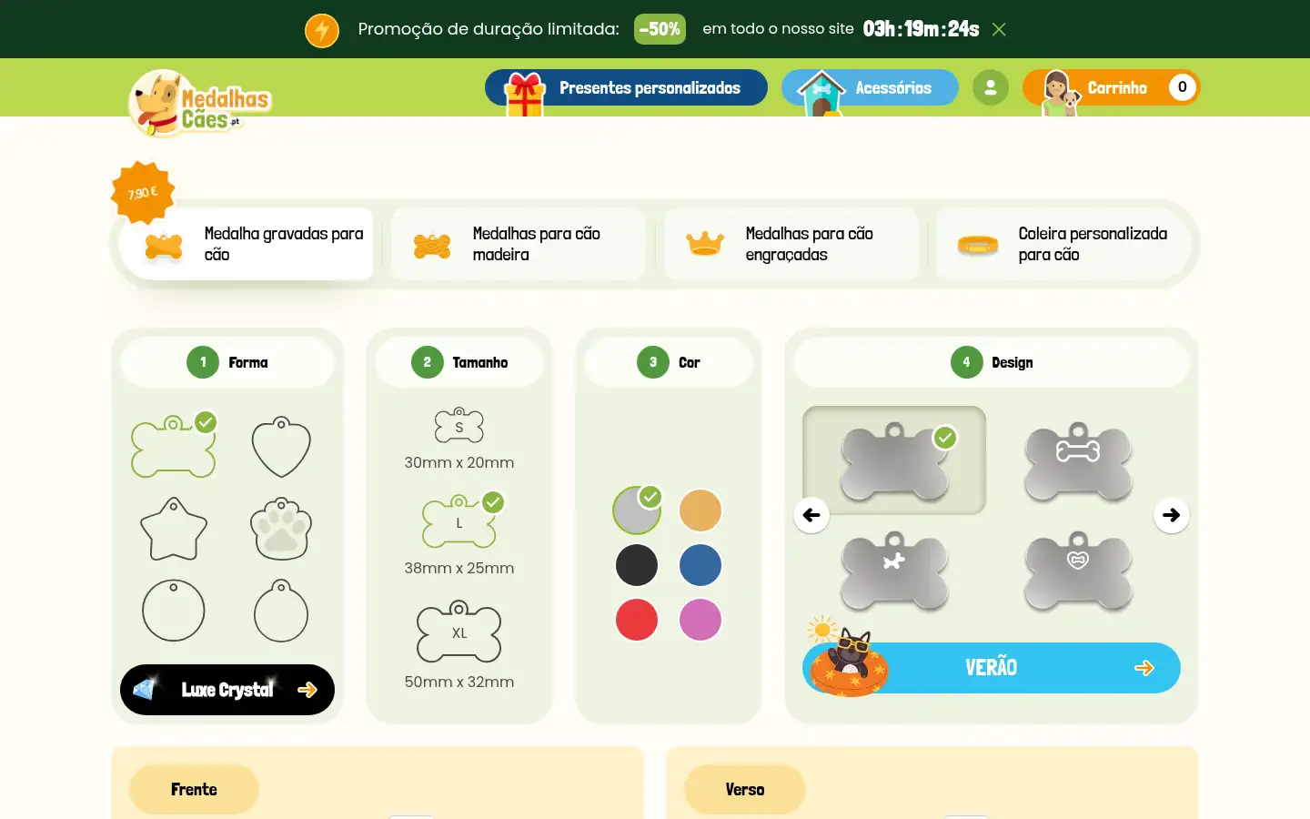 Screenshot of medalhascaes.pt