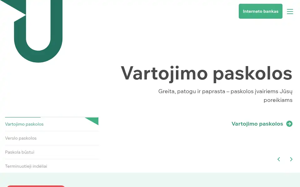 Screenshot of medbank.lt