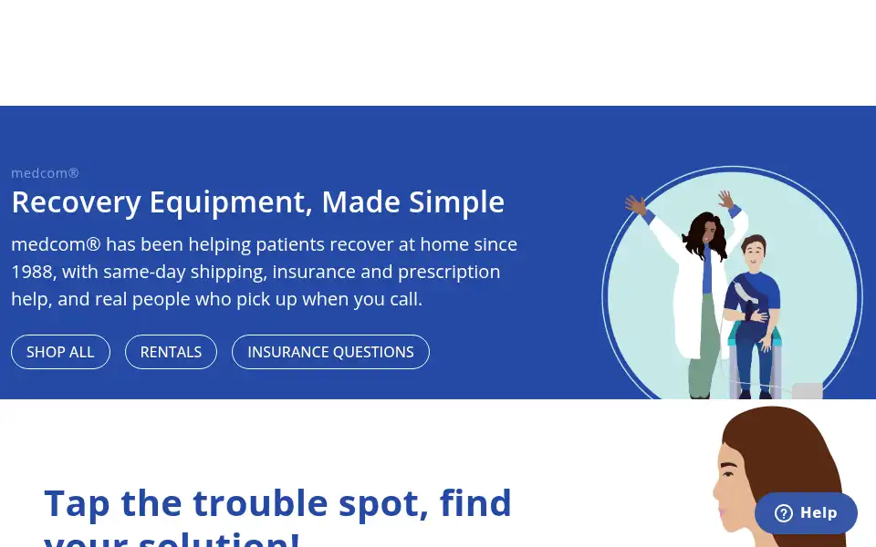 Screenshot of medcomgroup.com