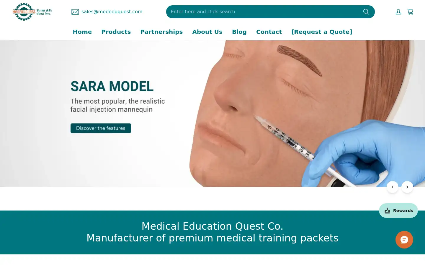 Screenshot of mededuquest.com