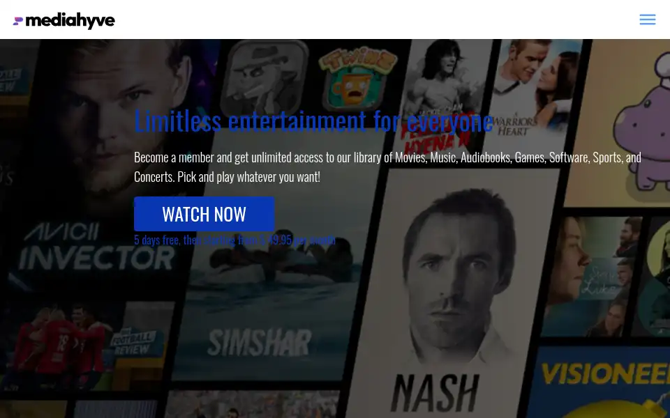 Screenshot of media-hyve.com