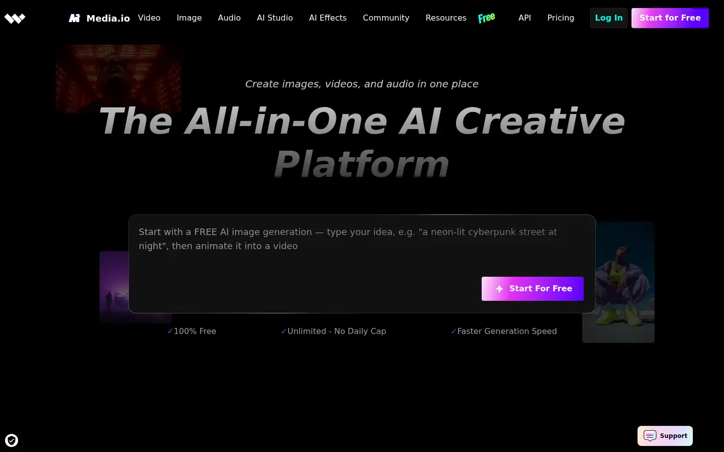 Screenshot of media.io