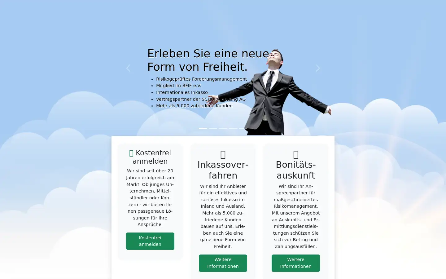 Screenshot of mediafinanz.de