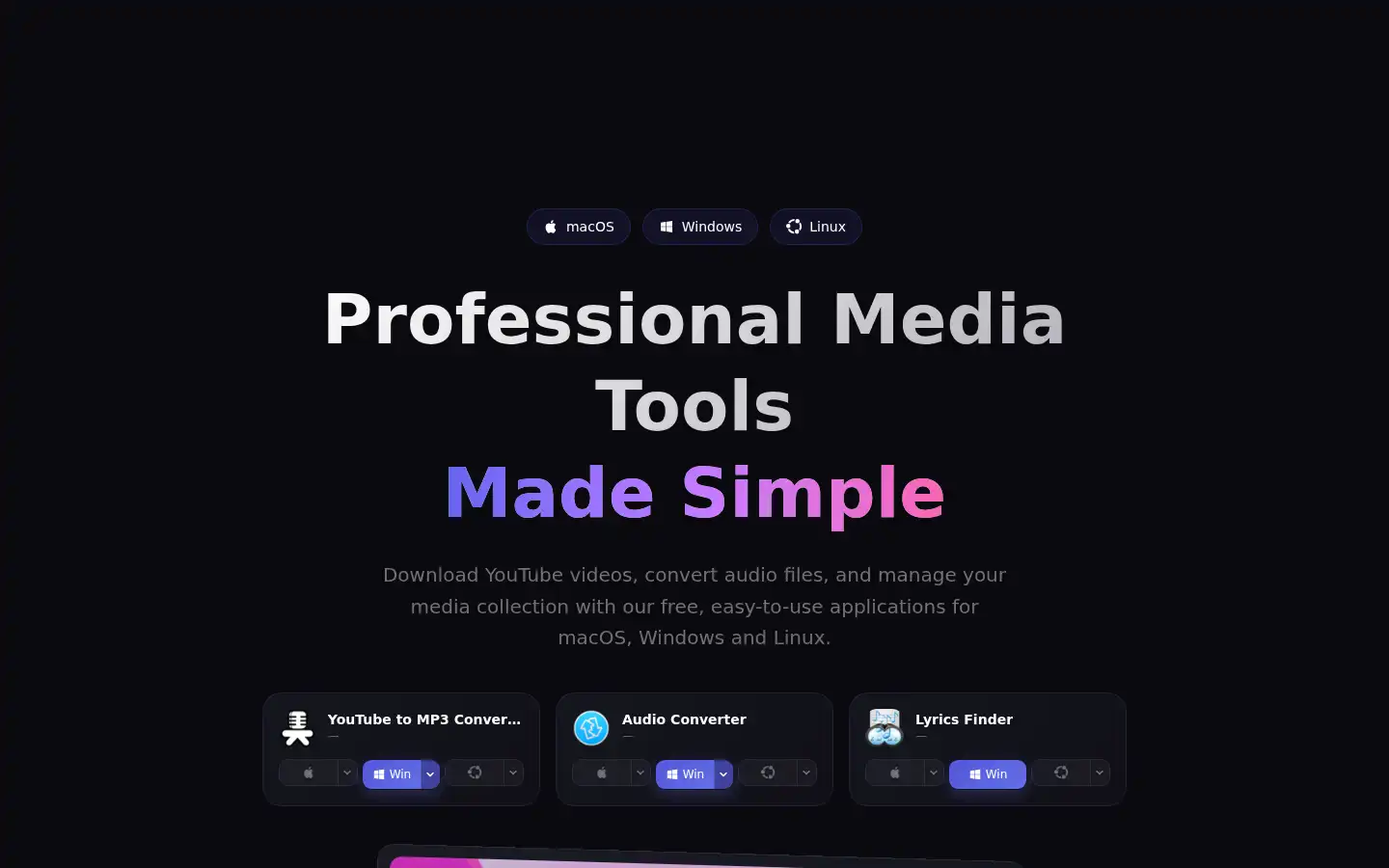 Screenshot of mediahuman.com
