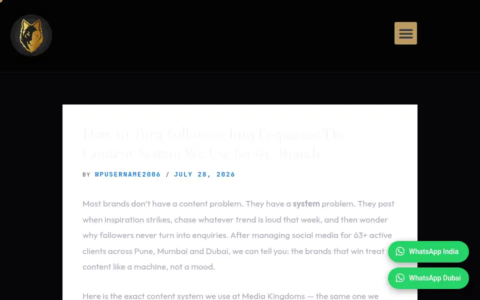 Screenshot of mediakingdoms.com
