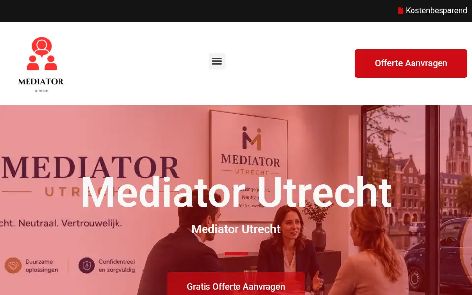 Screenshot of mediatorutrecht.com