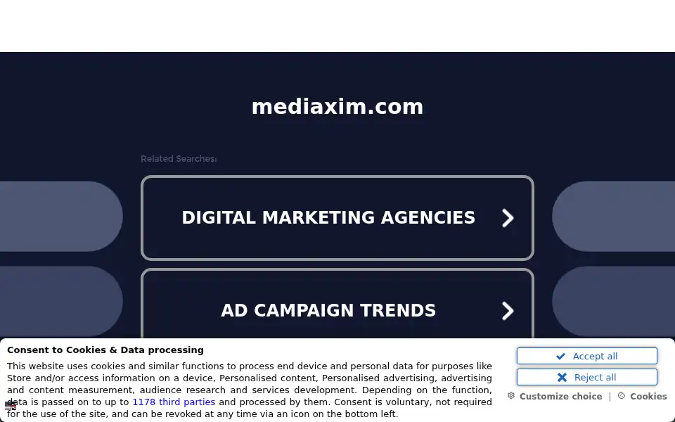 Screenshot of mediaxim.com